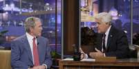 Bush durante entrevista ao apresentador Jay Leno  Foto: AP