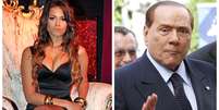 Combinação de images mostra Ruby e Berlusconi  Foto: Reuters