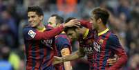 <p>Fabregas foi a principal figura do Barcelona em goleada contra o Granada</p>  Foto: AFP