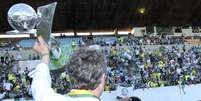 <p>Nobre se empolgou com ta&ccedil;a da S&eacute;rie B</p>  Foto: Maz&atilde;o Ramires / Futura Press