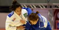 Mariana Barros acabou derrotada por Joung Da-Woon na disputa pelo bronze  Foto: AFP