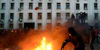 Capital ucraniana registrou confrontos violentos entre manifestantes e policiais em diferentes pontos da cidade  Foto: AFP