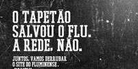 <p>Objetivo do "Cai Flu" &eacute; sobrecarregar o site do clube</p>  Foto: Facebook / Reprodu&ccedil;&atilde;o