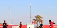 <p> Ainda com a derrota por 3 a 1 para o time marroquino influenciando o semblante dos atletas, a equipe realizou um treinamento físico</p>  Foto: Felipe Held / Terra