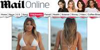Kim Kardashian esteve em uma praia de Miami  Foto: Daily Mail / Reprodução