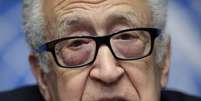 Lakhdar Brahimi concede entrevista coletiva em Genebra  Foto: AP