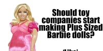 "Curtidas" ao post significa que usuário concorda com criação de Barbie plus size  Foto: Facebook / Reprodução