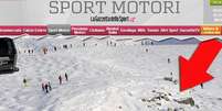 <p>Jornal alemão mostra foto da pista de esqui onde Schumacher sofreu grave acidente</p>  Foto: Gazzeta dello Sport / Reprodução