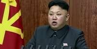 Durante o discurso de Ano-Novo, o jovem líder do regime comunista fez um pedido para melhorar as relações com Seul, enquanto defendeu o fortalecimento militar de seu país  Foto: AP