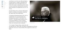O site do The New York Times considerou Ariel Sharon um "defensor feroz de um Israel forte"  Foto: Reprodução