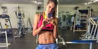 Top postou foto na academia na manhã de sábado: "vamos malhar galera!"  Foto: Instagram / Reprodução