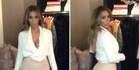 <p>Kim Kardashian não se cansa de exibir as curvas no Instagram</p>  Foto: Reprodução/Instagram