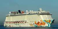 O Norwegian Getaway ficou pronto em 15 meses e inicia suas viagens em 8 de fevereiro, com roteiros pelo Caribe  Foto: Norwegian Cruise Line/Divulgação