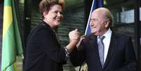 Dilma é recebida por Blatter em Zurique; encontro particular após relação fria  Foto: Reuters