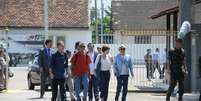 A Comissão Nacional da Verdade visita à antiga unidade da Polícia do Exército na Vila Militar de Deodoro, zona oeste da capital fluminense  Foto: Tomaz Silva / Agência Brasil