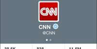Hackers postaram mensagem no Twitter da 'CNN'  Foto: Twitter