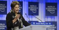 <p>A presidente Dilma Rousseff participou pela primeira vez do F&oacute;rum Econ&ocirc;mico Mundial com um discurso em que ressaltou o crescimento da classe m&eacute;dia no Brasil</p>  Foto: AP
