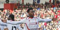 Sturridge comemora gol do Liverpool  Foto: AP