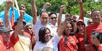 <p>Deputado federal João Paulo Cunha (PT-SP) almoçou por cerca de 30 minutos com militantes do PT na segunda-feira</p>  Foto: Antonio Cruz / Agência Brasil