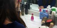 <p>A cantora fez pose em frente ao espelho para fazer propaganda de seus novos perfumes</p>  Foto: @britneyspears/Instagram / Reprodução