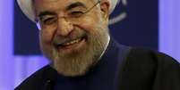23 de janeiro de 2014: O presidente do Irã, Hassan Rouhani, sorri durante encontro anual do Fórum Econômico Mundial em Davos  Foto: Reuters