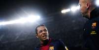 Adriano nunca conseguiu se firmar como titular do Barcelona  Foto: Getty Images 