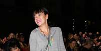 <p>Lily Allen durante a semana de moda de Londres</p>  Foto: Getty Images