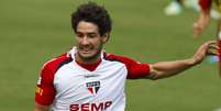 <p>Em treino junto com a equipe titular, Alexandre Pato mostrou bom desempenho e marcou dois gols em goleada de 5 a 1</p>  Foto: Marcello Zambrana/Inovafoto / Gazeta Press