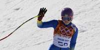 A atleta Bogdana Matsotska e seu treinador, que é seu pai, deixaram os Jogos Olímpicos de Inverno, em Sochi, como protesto  Foto: AFP