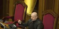 <p>Aleksander Turchinov logo ap&oacute;s ser eleito presidente do Parlamento</p>  Foto: Reuters