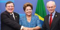 <p>A UE é o destino principal das exportações e importações do Brasil</p>  Foto: AP