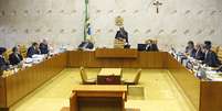 <p>Ministros suspenderam a sessão, e voltam a julgar os recursos à tarde</p>  Foto: Nelson Jr. / STF / Divulgação