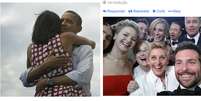 <p>A foto de Ellen Degeneres superou a do presidente Barack Obama e se tornou a mais retuítada da história</p>  Foto: Twitter / Reprodução