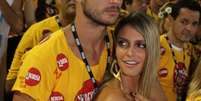 <p>Rodrigo Hilbert e Fernanda Lima no camarote Devassa</p>  Foto: Cleomir Tavares / Divulgação