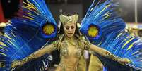 <p>Fantasia "Rainha da Floresta" representa onça em extinção </p>  Foto: Dhavid Normando / Futura Press