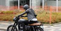 <p>David Beckham passeou de moto</p>  Foto: André Freitas / AgNews