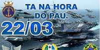 Montagem bélica compartilhada no Facebook sugere intervenção militar no Brasil  Foto: Facebook / Reprodução