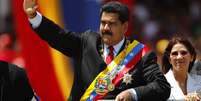 <p>Presidente venezuelano, Nicolás Maduro, durante desfile militar que marcou um ano da morte de Hugo Chávez, em 05 de março</p>  Foto: Reuters