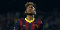 <p>Média goleadora de Neymar vem sendo questionada na imprensa espanhola</p>  Foto: Reuters