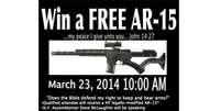 Uma Igreja Batista de Nova York irá promover evento no dia 23 de março em que doará um rifle AR-15 semiautomática a um dos adultos presentes  Foto: Reprodução