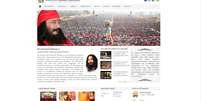 P&aacute;gina da 'Divya Jyoti Jagrati Sansthan' na internet  Foto: Reprodu&ccedil;&atilde;o