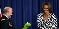 <p>Michelle viajará à China na próxima quarta-feira, 19. Na foto, ela participa da pré-estreia do filme 'Muppets Most Wanted', em Washington, DC</p>  Foto: Getty Images 