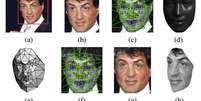 Software do Facebook corrige o ângulo do rosto da pessoa e calcula a descrição dele para comparar com outras imagens  Foto: Reprodução