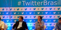 Executivos do Twitter no Brasil durante a apresentação  Foto: Henrique Medeiros / Terra