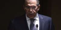 <p>O chanceler russo, Sergei Lavrov, fala com deputados na Duma, câmara baixa do Parlamento russo, em Moscou, nesta quinta-feira, 20 de março</p>  Foto: Reuters