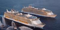 Através de um sistema de satélites, Oasis e Allure of the Seas terão velocidade e capacidade de acesso Wi-Fi melhores do que qualquer navio de cruzeiro  Foto: Royal Caribbean International/Divulgação