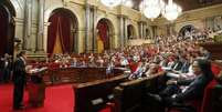 <p>O Tribunal Constitucional aceitou, por unanimidade, nesta terça-feira, 25, o recurso do Governo da Espanha contra a declaração de soberania introduzida pela Catalunha</p>  Foto: Reuters