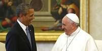 <p>O Papa Francisco recebeu, pela 1 vez, o presidente americano Barack Obama, nesta quinta-feira, 27 de março, no Vaticano</p>  Foto: Reuters