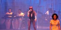 <p>Mel Lisboa no musical 'Rita Lee Mora ao Lado'</p>  Foto: Orlando Oliveira / AgNews