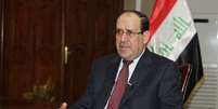 Premiê Nuri al-Maliki durante entrevista em janeiro deste ano. País sofre com aumento de violência  Foto: Reuters